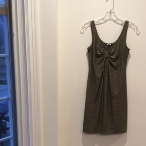 Three Dot tank style metallic dress